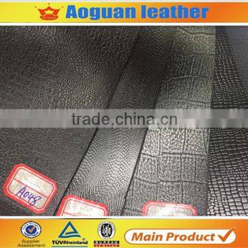 Very good quality different pattern pvc leather for belt leather material