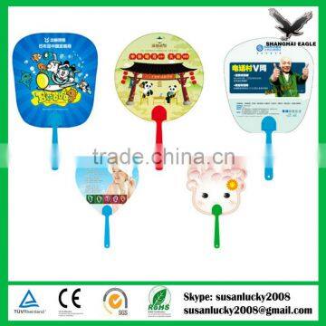 High Quality Low Price Cartoon Promotional pp hand Fans made in china (directly from factory)