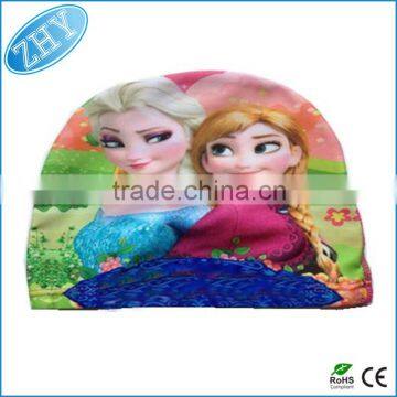 Wholesale Waterproof Softtextile Silicone Swim Cap photo-5