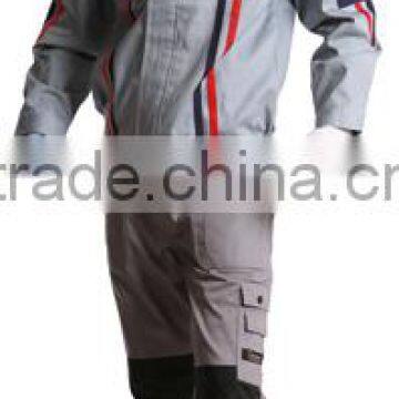 2015 Factory Workwear Suit Best Selling Customed Grey Split Work Clothes OEM ODM Uniform