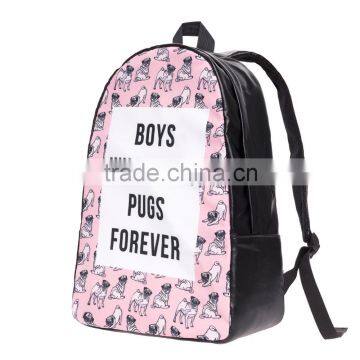 High Quality 3D Print Wholesale Polyester Women Sport Backpack