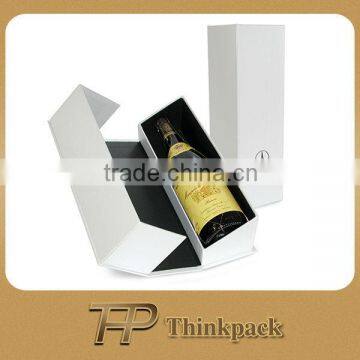 Cheap Whinte Paper Liquor Bottle Gift Box