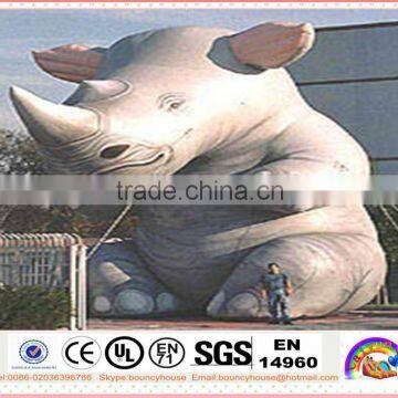 Popular Sale Giant Inflatable Rhino for Outdoor Advertising