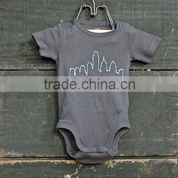 Hot sale100%Cotton baby animal rompers short sleeve onesie