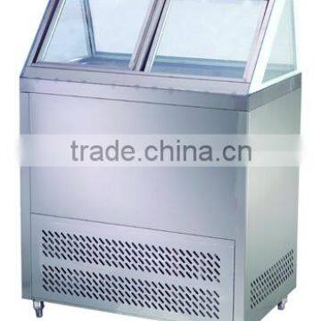 Commercial ice cream showcase freezer with CE