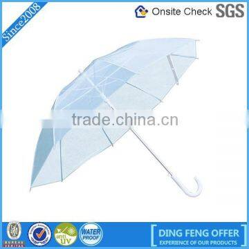 China OEM factory direct clear transparent golf umbrella