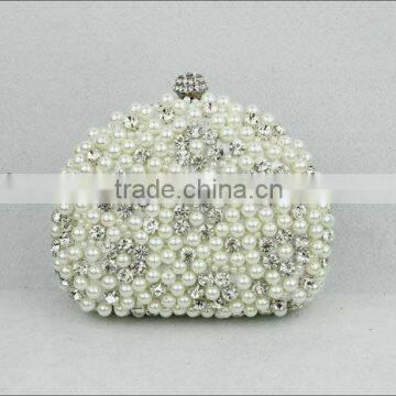 2013 new hot pearl diamond evening clutch bag