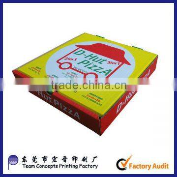 cheap E flute corrugated paper pizza box made in China                        
                                                Quality Choice