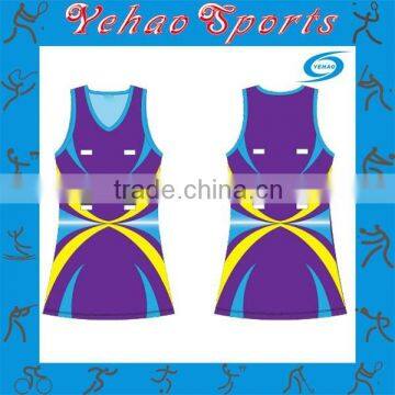 Likable desirous dress custom sublimation netball uniform