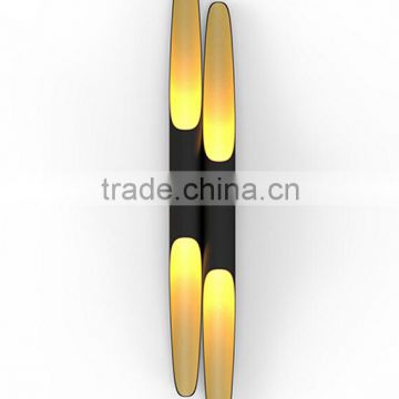 Magical and Smooth Lighting Effect for Architectural 2 Metal Tube Wall Lamp