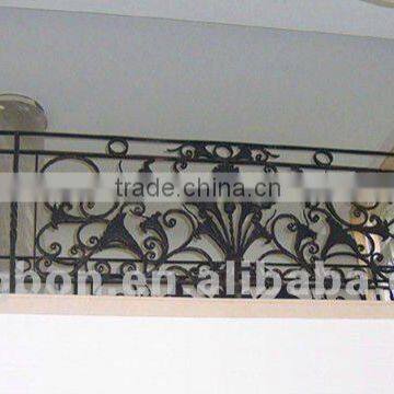 2014 Top-selling modern wrought iron fancy balcony railing