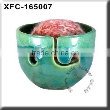 wholesale porcelain yarn knitting bowls bestseller green                        
                                                Quality Choice