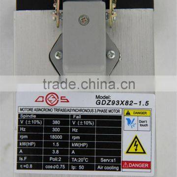 GDZ93x82-1.5(380V) Toauto 1.5kw Air Cooled Spindle Motor photo-2