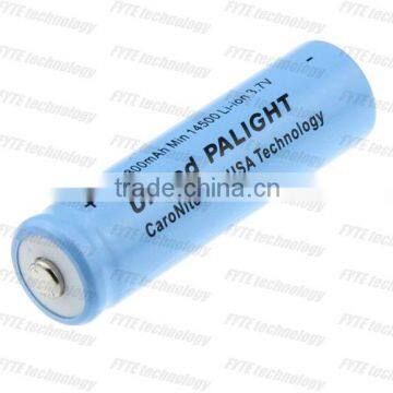 Caronite United PALIGHT 14500 battery 800mAh 3.7V Li-ion battery Rechargeable 14500 li-ion battery