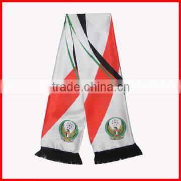 satin fabric scarf,popular and durable scarf,130*14cm double layers scarf