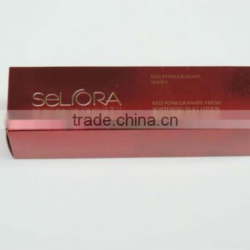 Aluminiun foil paper paper folding box for cosmetic package