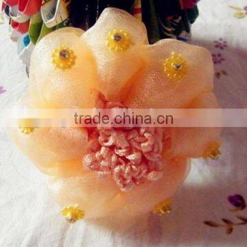 Diamond hair net Girl Crochet bun cover hair snood Ballet Dance Skating Mesh