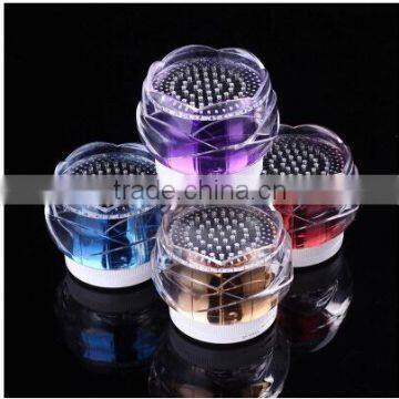 Colorful shiny LED light portable car stero mini bluetooth speaker with hands free call, FM radio and line in function