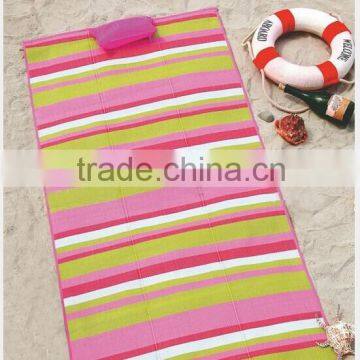 Straw Beach mat,Easy Carry Straw Mat,Silkcreen Printing 2 folds beach mat-TC109