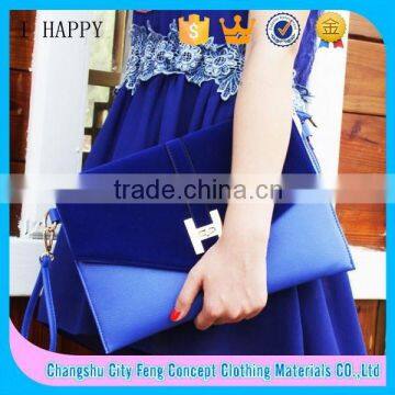 Wholesale Leather Clutch Bag Blue Clutch Envelope Bag