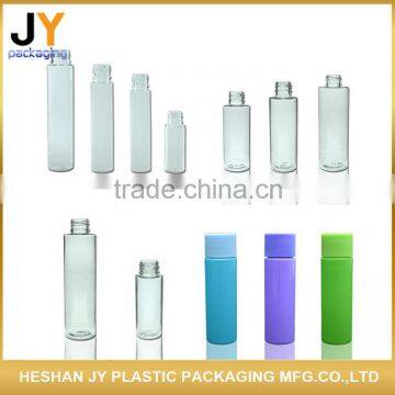 Professional bottle factory supply PET bottle round shape empty plastic lotion pump shampoo bottles