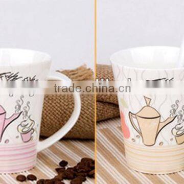 Factory hot sale 12oz White coffee cup and mug