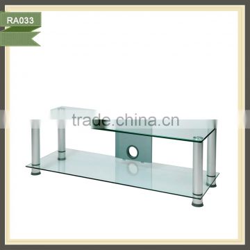 table top glass flat screen plasma metal bracket tv stand