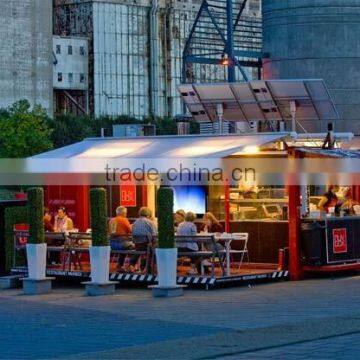 modern mobile collapsible container restaurant customer made portable folded shipping container bar