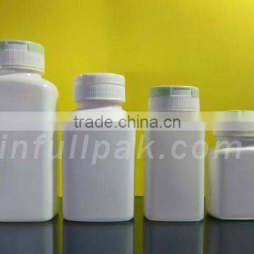 100ml, 120ml, 150ml, 250ml, 325ml Square HDPE Medicine Bottle with Flip top cap