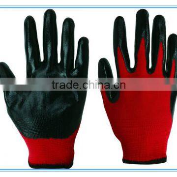 Hot sale Nitrile Coated nylon Gloves for petroleum