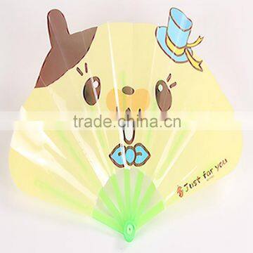 Plastic Cartoon Fans Folding Kid Plastic Hand Fan Customized Printing Fans photo-4