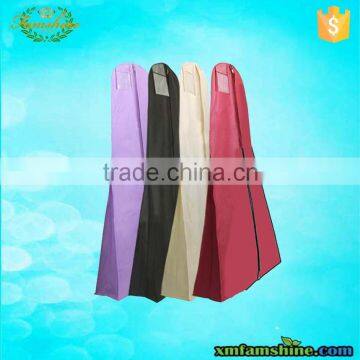 hot sale wedding dress garment bag wholesale with pockets/dance costume garment bag