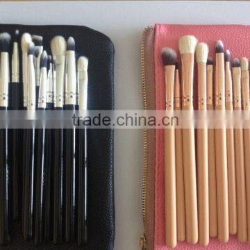 Pro Eye Brush Set 10pcs Makeup Eye Shadow Pencil Blending Concealer Brushes With PU Leather Bag photo-4