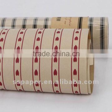 printed gift wrapping kraft paper kraft roll