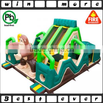 Used Commercial Outdoor Inflatable Equipment Party Obstacle Course for Adults , Giant Inflatable Obctacle Course for Sale