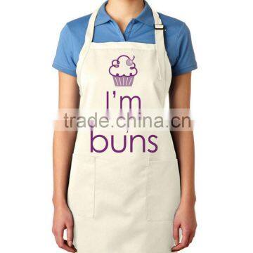 2016 China factory durable cotton kitchen apron for cooking