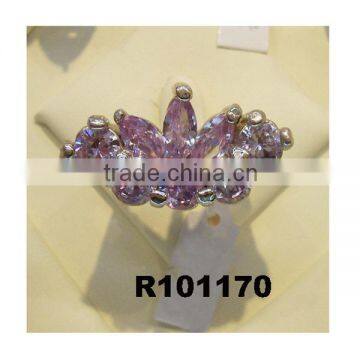 wholesale fashion ring with zircon 
