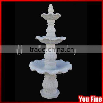 Carved Marble Stone Water Fountain White Marble Garden Fountain