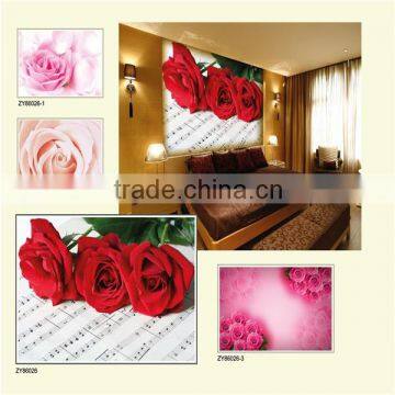 Beautiful flower 3d wall mural / wallpaper