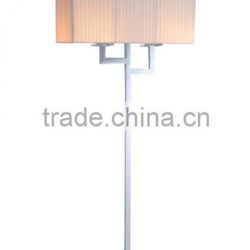 unique design three bulb floor lamp with rectangule fabric lampshade ML4826