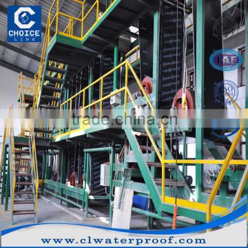 asphalt waterproof membrane plant/ Best quality modified bitumen waterproofing membrane production line for industroy