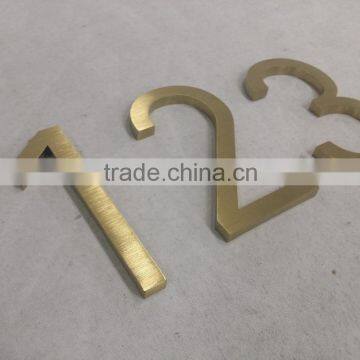 High quality brass coating house number