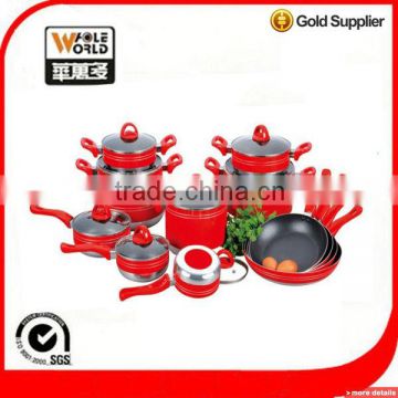 22pcs non-stick coating cookware set