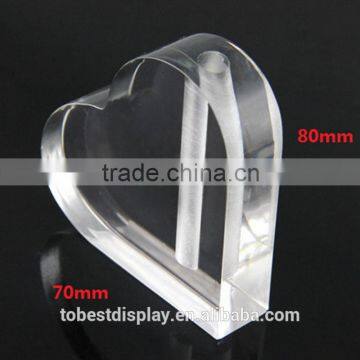 elegant heart shaped clear custom wholesale acrylic vase manufacturer