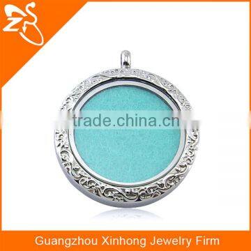 Aromatherapy diffuser Locket Charm Pendant with floral perfume custom stainless steel