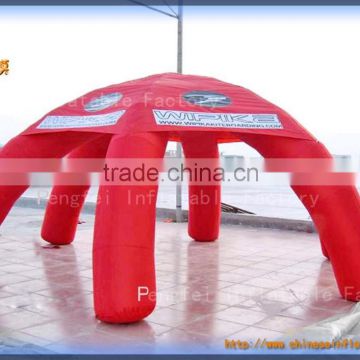 durable PVC material inflatable tent for sale, hot red color tent