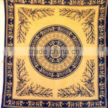 Indian Elephant Mandala Tapestry Bedspread Beach Coverlet Twin Wall Hanging Indian Hippie Wall Hanging Bohemian Throw Decor Art photo-4