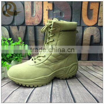 Lightweight khaki leather military safety desert tactical boots