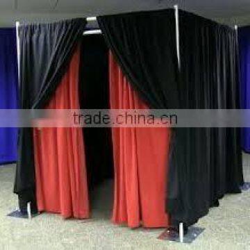 Protable pipe and drape systems for photo booth