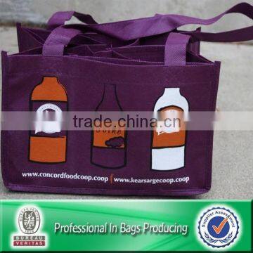 Lead Free Non Woven Custom Wine Bag